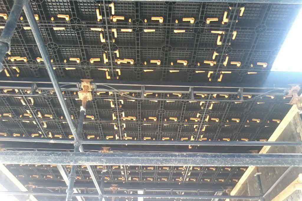 BOFU plastic formwork in UAE for slab