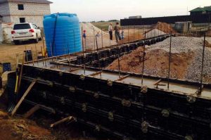 BOFU formwork in kazakhstan for corner wall